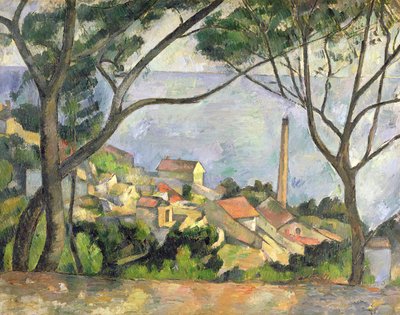 1878年レスタークの海 作： Paul Cézanne
